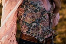 Load image into Gallery viewer, Ali embroidered floral halter vest
