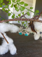 Load image into Gallery viewer, Sterling silver &amp; turquoise drop earring
