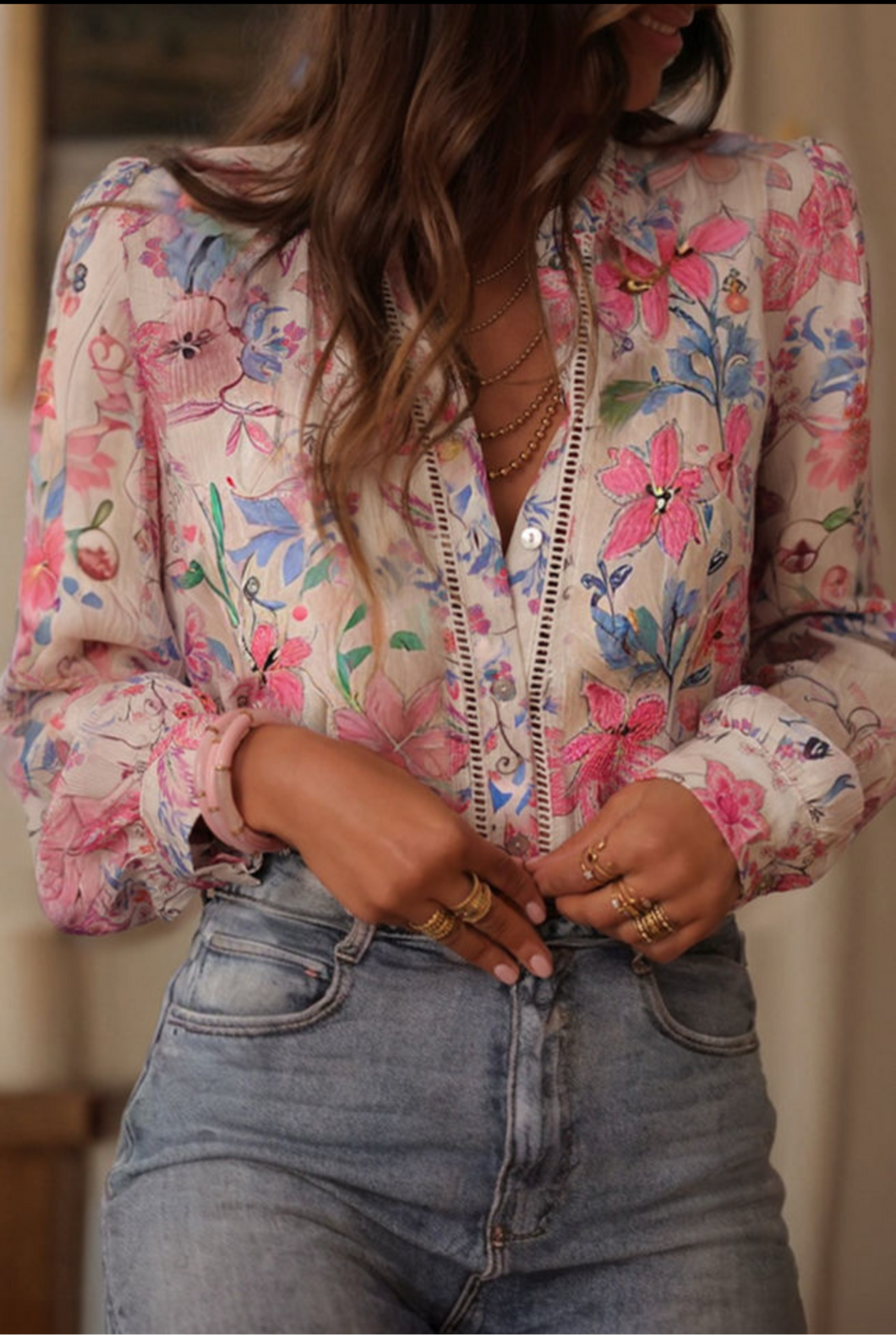 Daisy button up