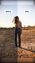 Load image into Gallery viewer, Dust and Glow lightroom mobile presets | warm western presets | rural lifestyle photo editing | iPhone and android
