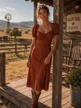 Load image into Gallery viewer, Calli rust dress
