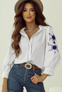 Cally embroided blouse
