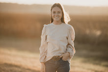Load image into Gallery viewer, Lace neck blouse
