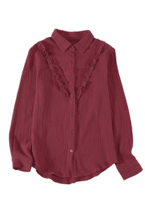 Burgundy arena shirt