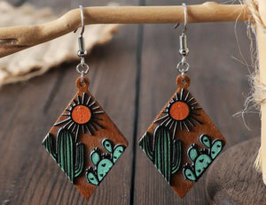 Wooden earring