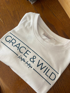 Grace and wild embroided tee