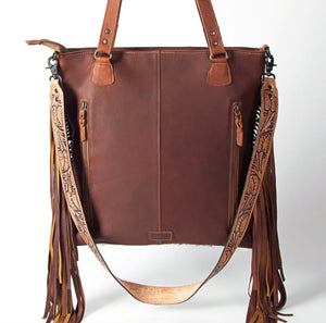 Hair on hide bag