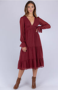 Ruby spotted Midi Dress