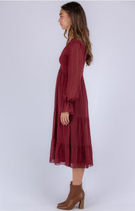 Ruby spotted Midi Dress