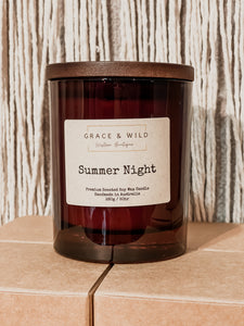 Summer night soy candle