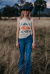 Aztec print singlet